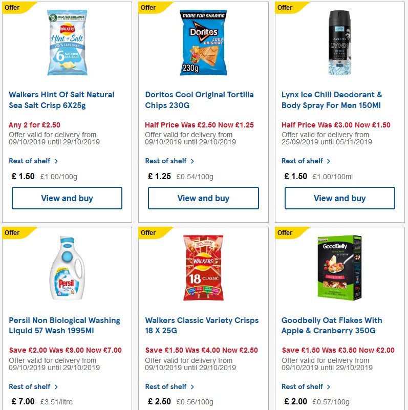 TESCO Offers from 16 October