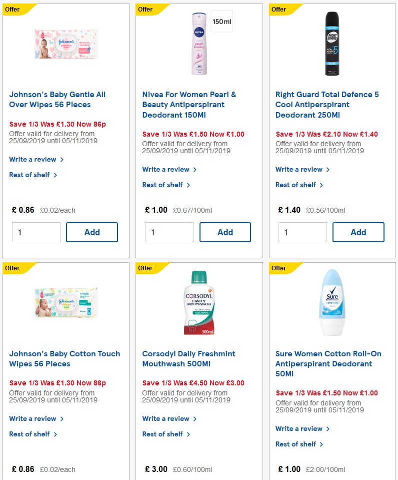 TESCO Offers from 16 October