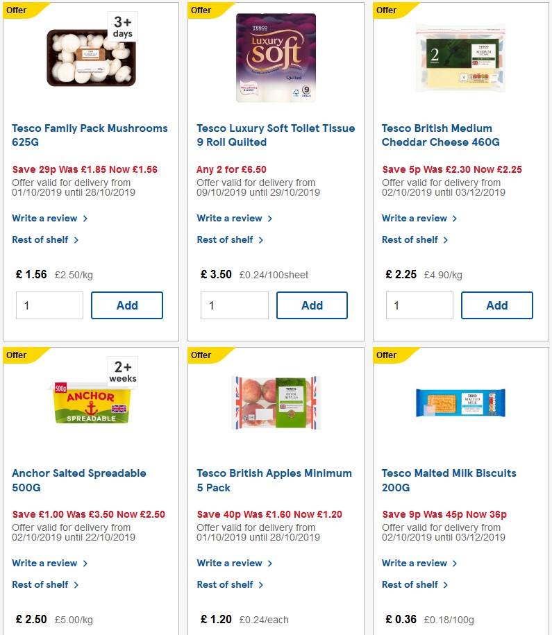 TESCO Offers from 23 October