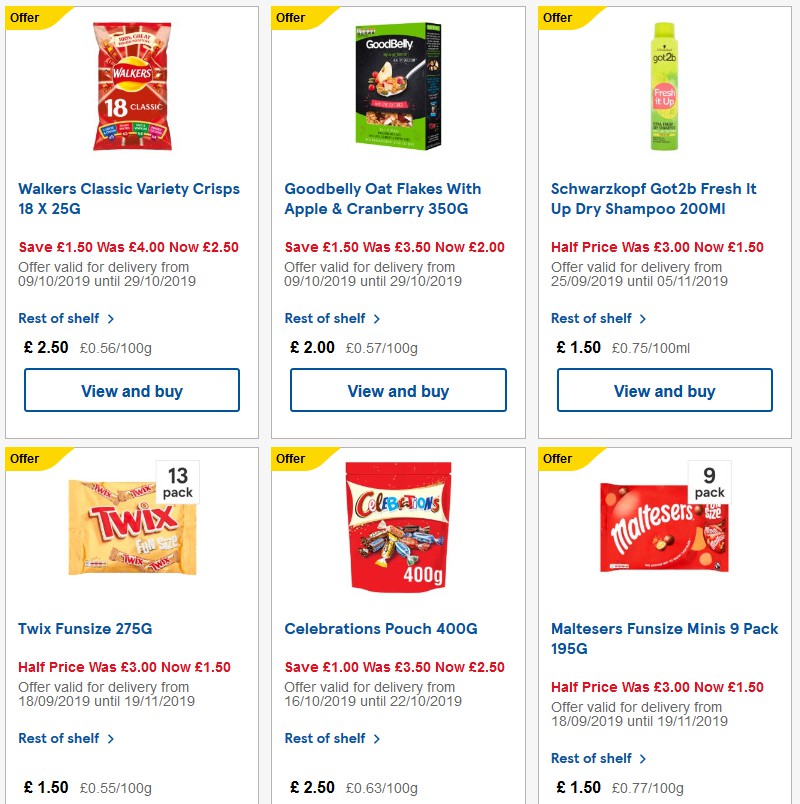 TESCO Offers from 23 October