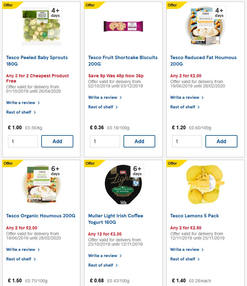 TESCO Offers from 13 November