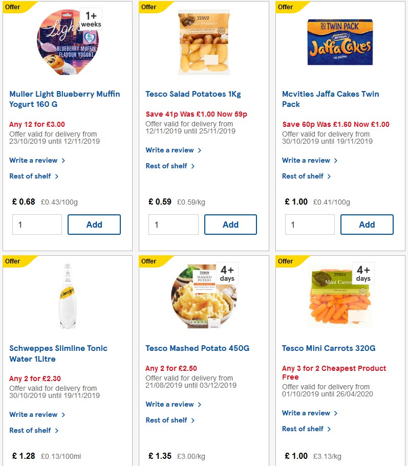 TESCO Offers from 13 November