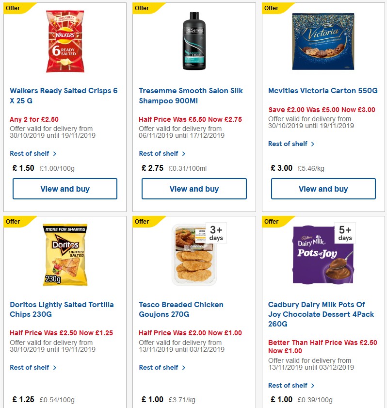 TESCO Offers from 20 November