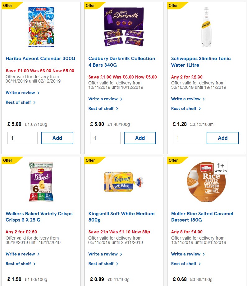 TESCO Offers from 20 November