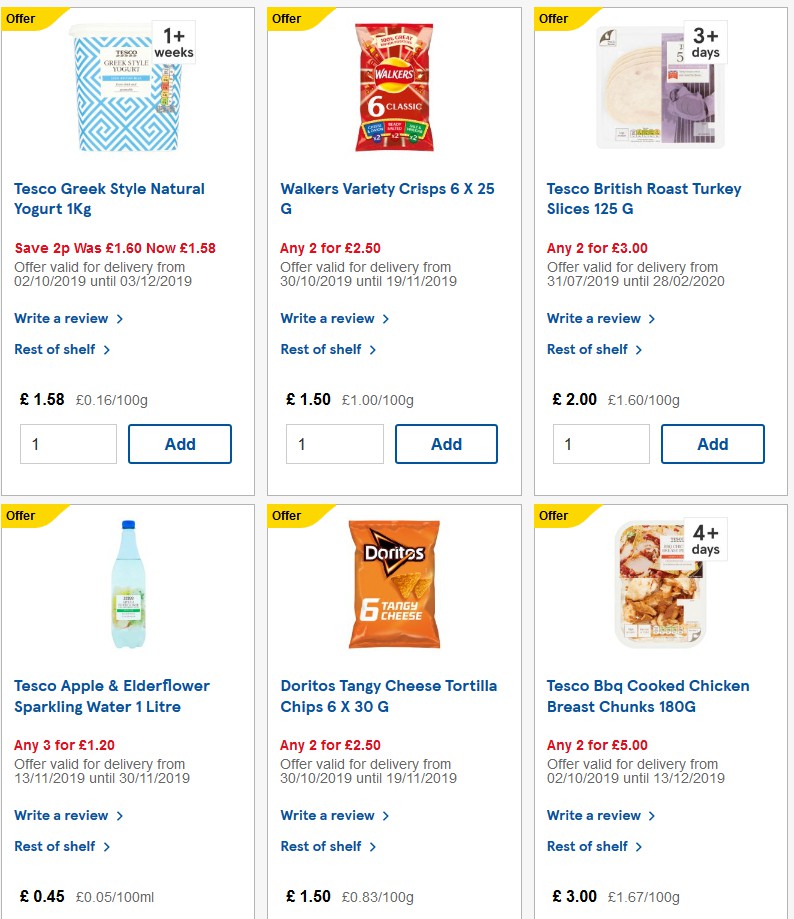 TESCO Offers from 20 November
