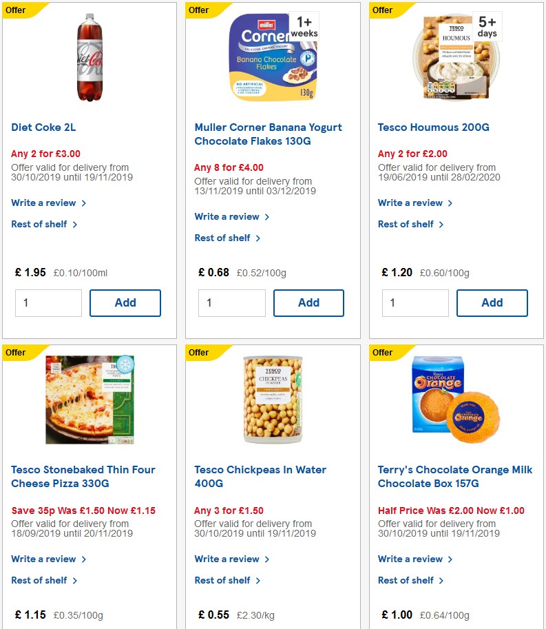TESCO Offers from 20 November