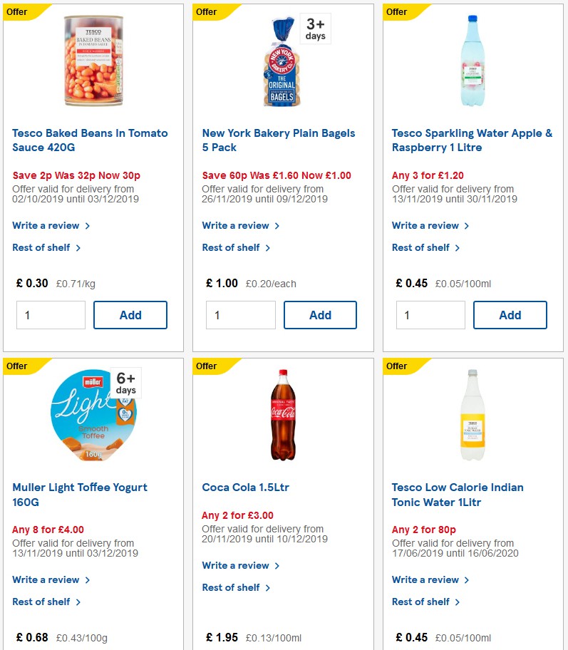 TESCO Offers from 27 November