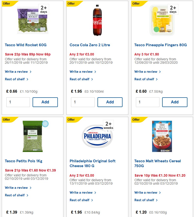 TESCO Offers from 27 November