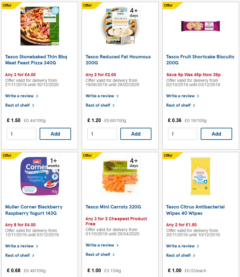 TESCO Offers from 27 November