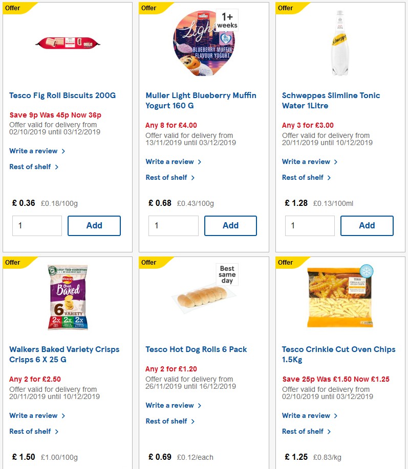 TESCO Offers from 27 November