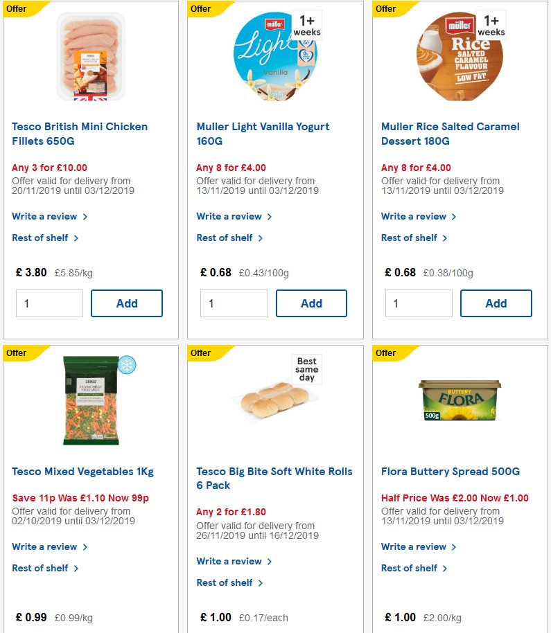TESCO Offers from 27 November