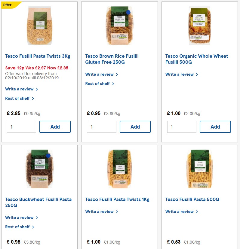 TESCO Offers from 27 November