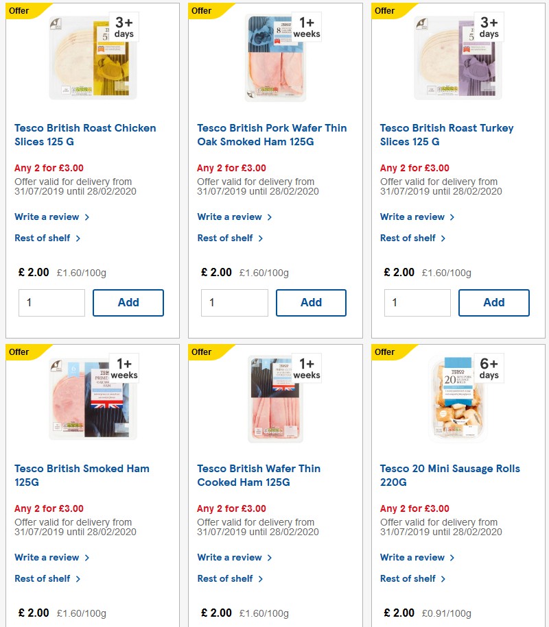 TESCO Offers from 27 November