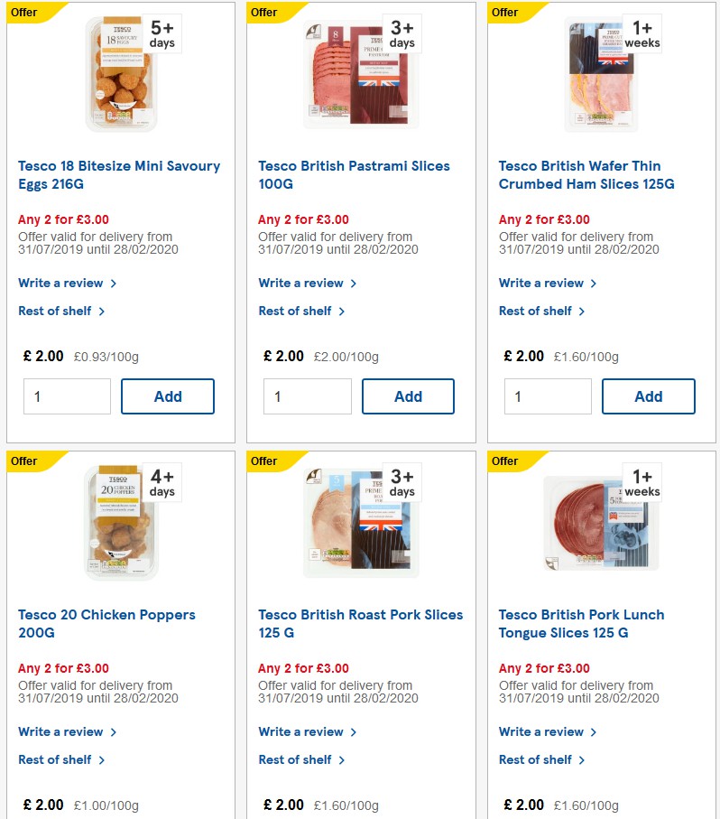 TESCO Offers from 27 November