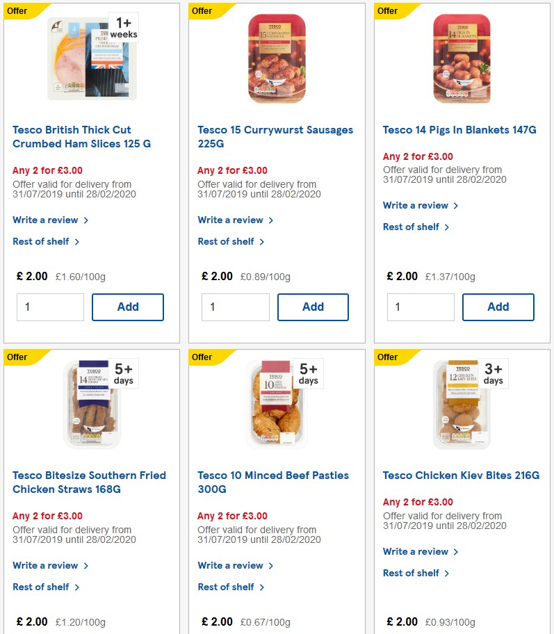 TESCO Offers from 27 November