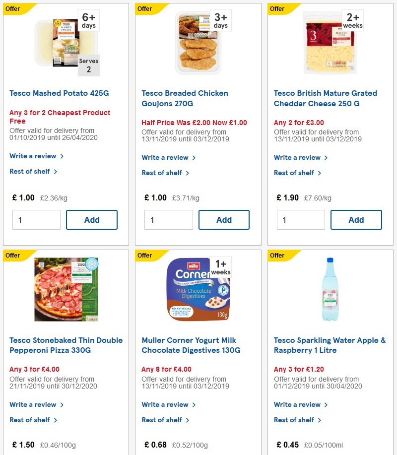 TESCO Offers from 4 December