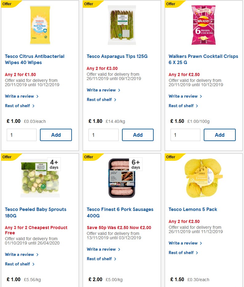 TESCO Offers from 4 December