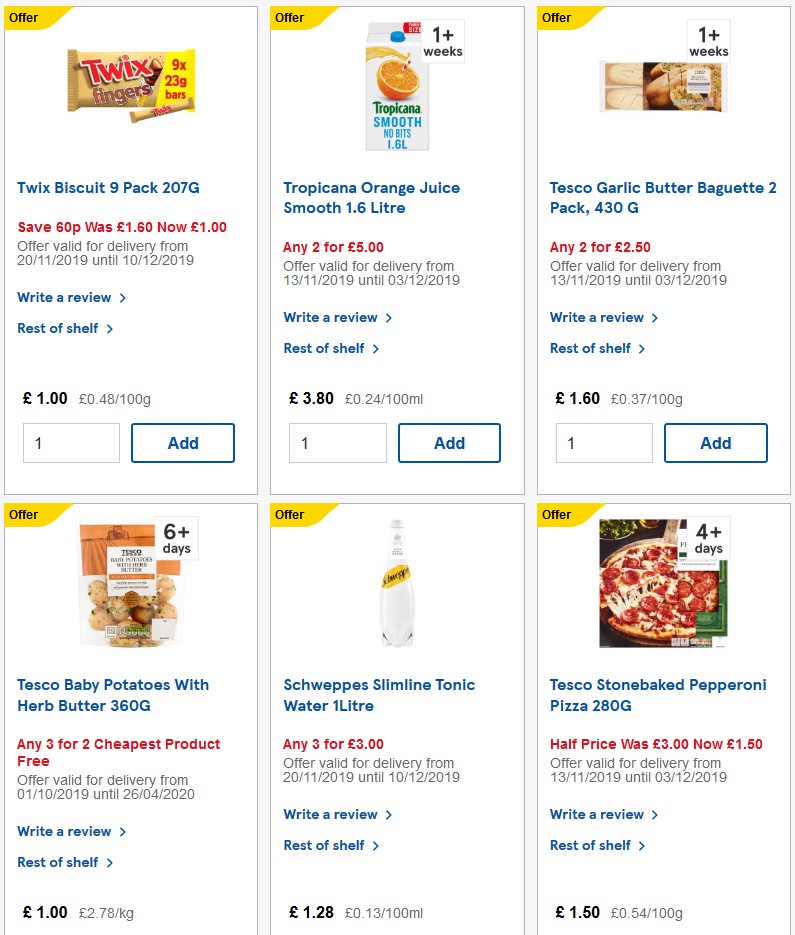 TESCO Offers from 4 December