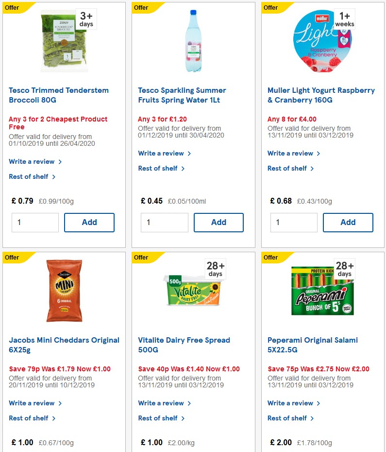 TESCO Offers from 4 December
