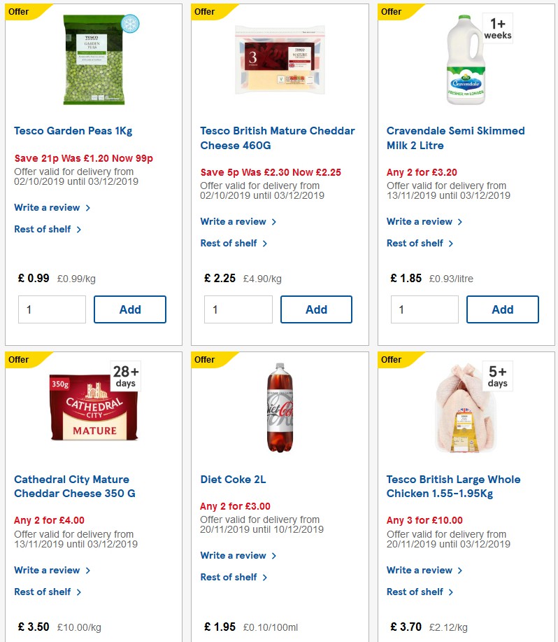 TESCO Offers from 4 December