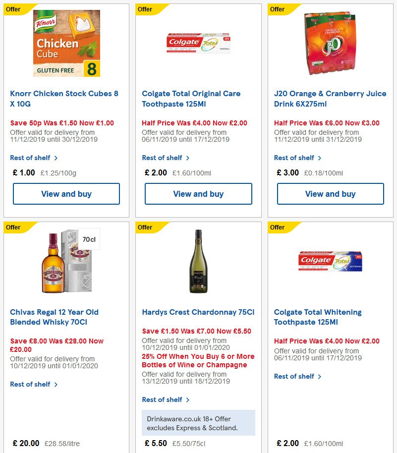 TESCO Offers from 18 December