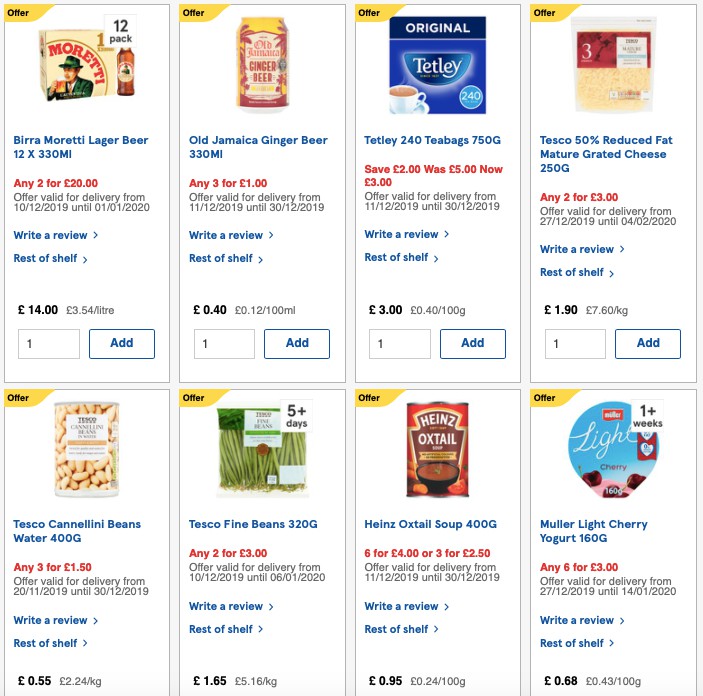 TESCO Offers from 27 December