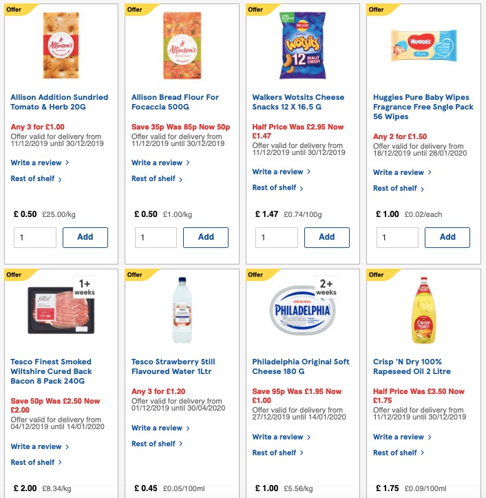 TESCO Offers from 27 December