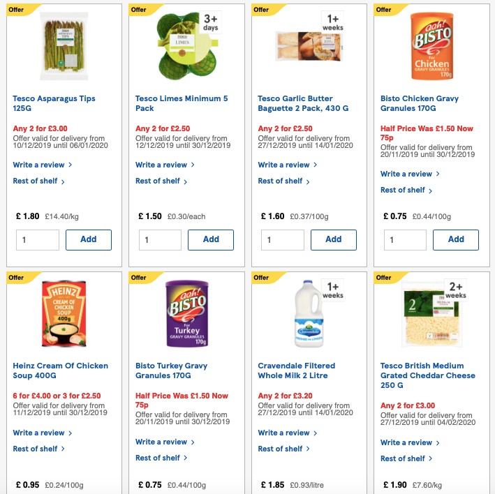 TESCO Offers from 27 December