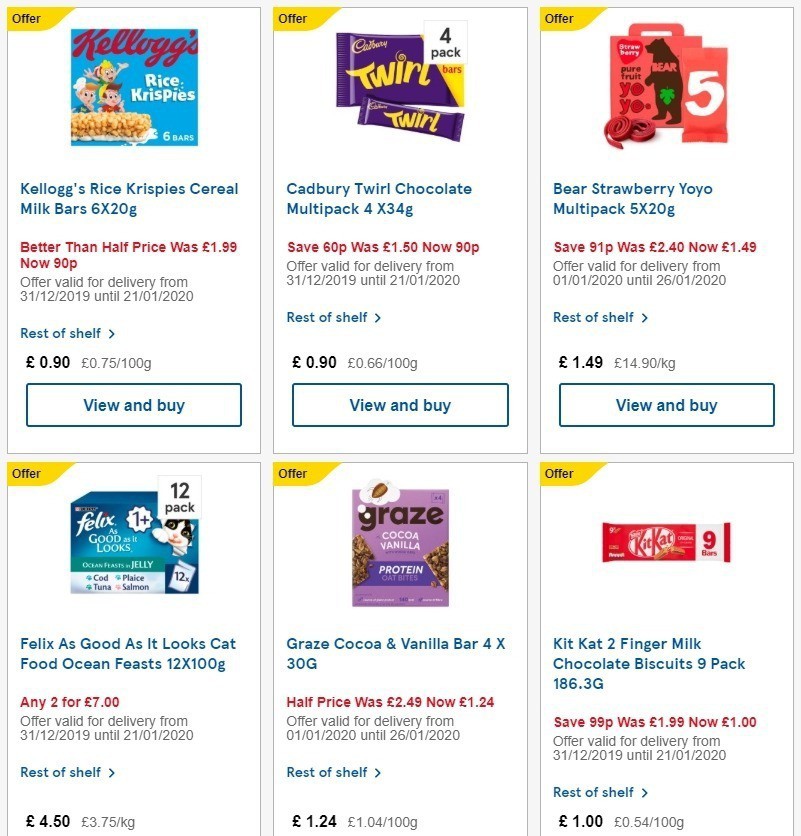 TESCO Offers from 8 January