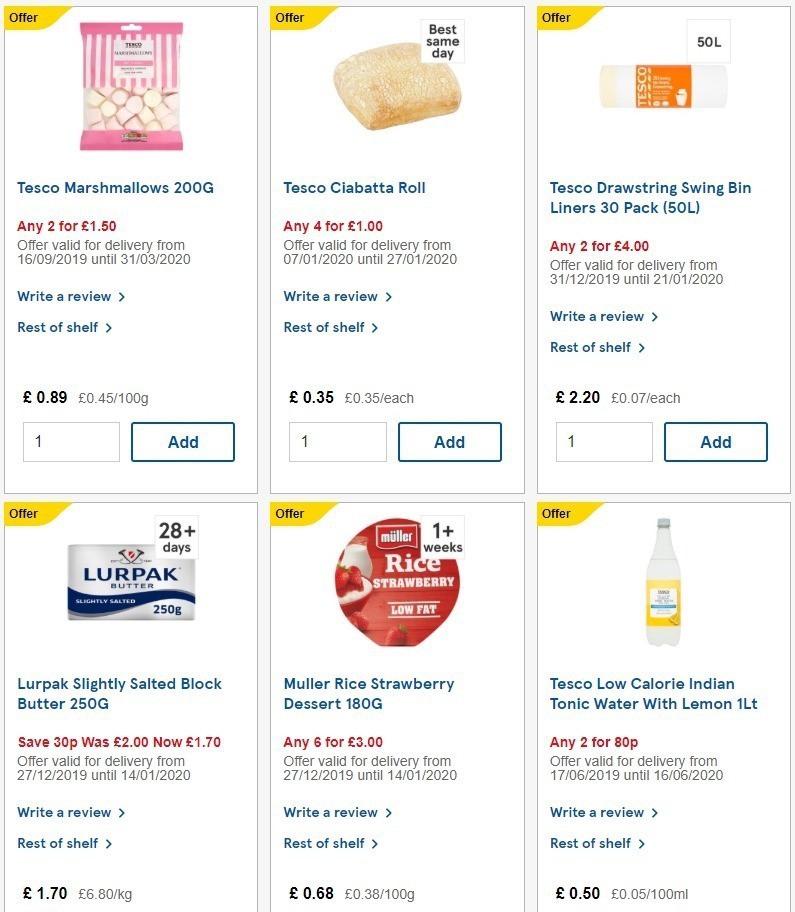 TESCO Offers from 8 January
