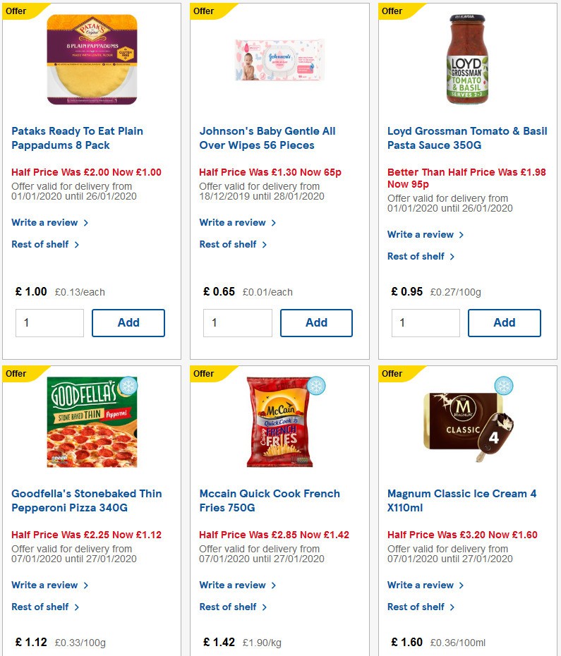 TESCO Offers from 15 January