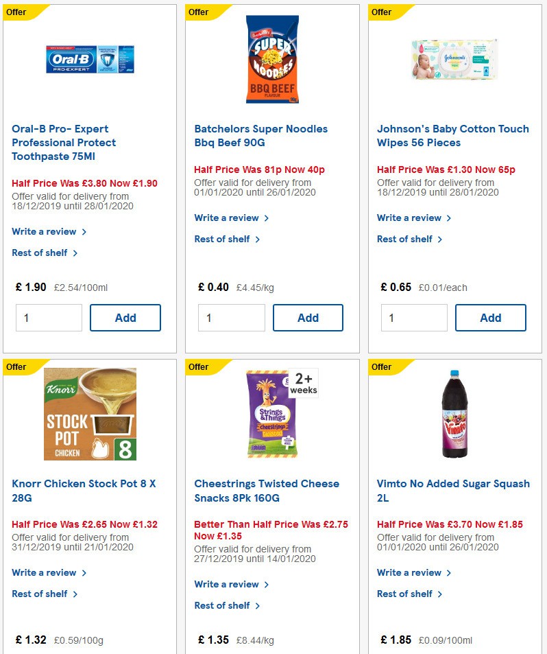 TESCO Offers from 15 January