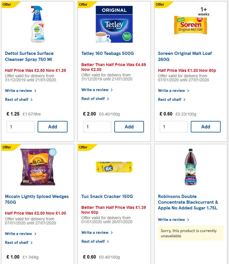 TESCO Offers from 15 January