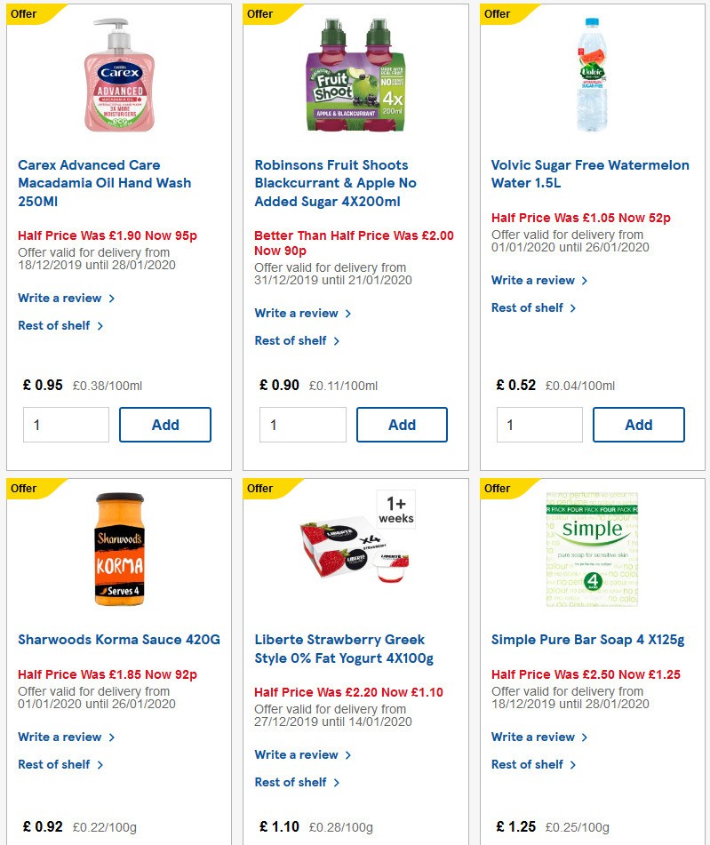 TESCO Offers from 15 January