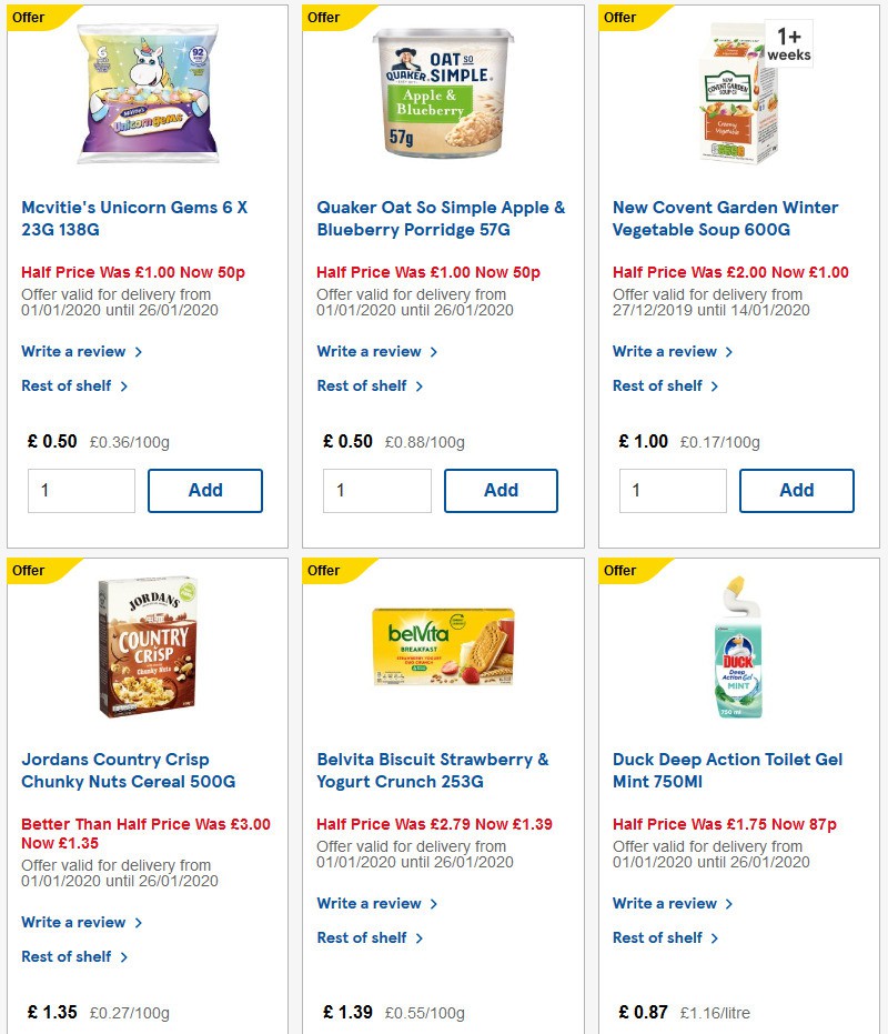 TESCO Offers from 15 January
