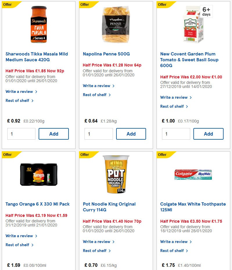 TESCO Offers from 15 January