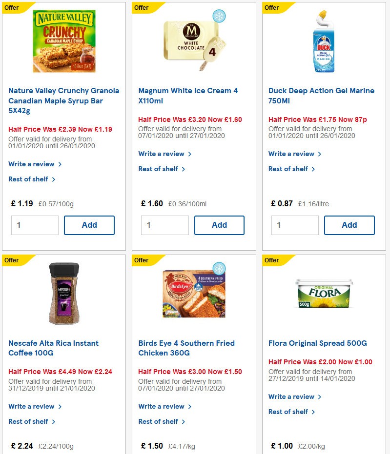 TESCO Offers from 15 January