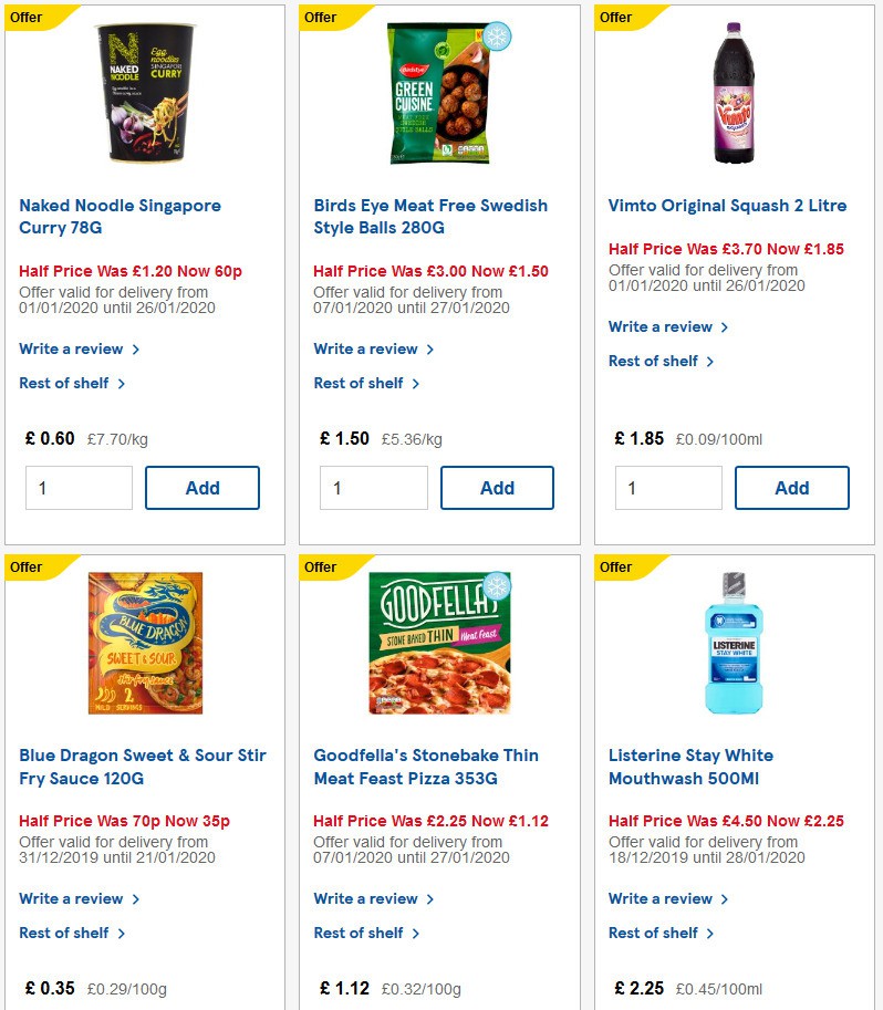 TESCO Offers from 15 January