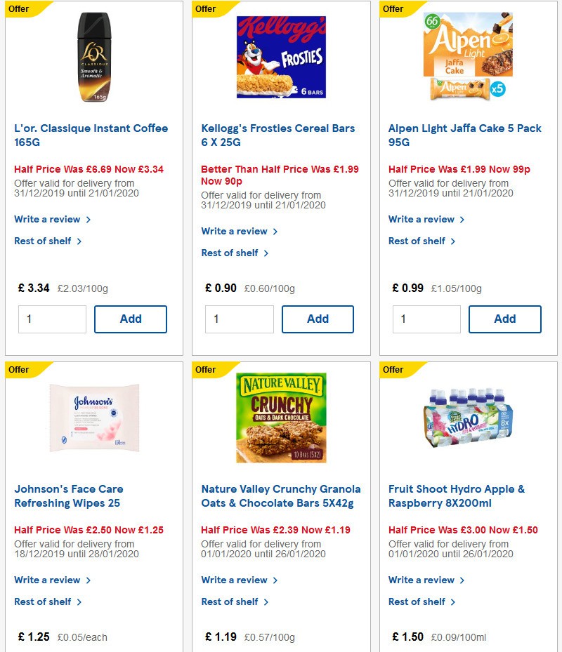 TESCO Offers from 15 January