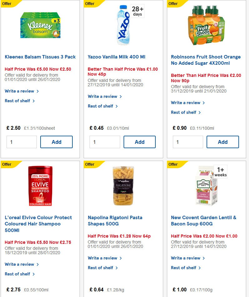 TESCO Offers from 15 January