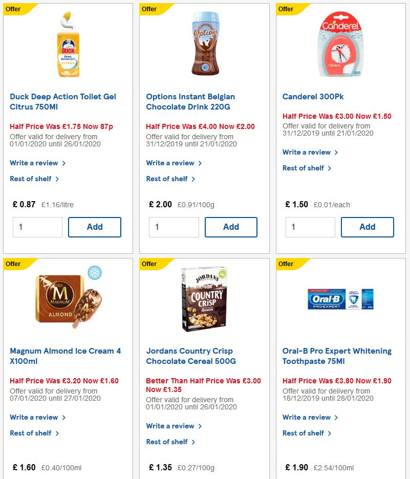 TESCO Offers from 15 January