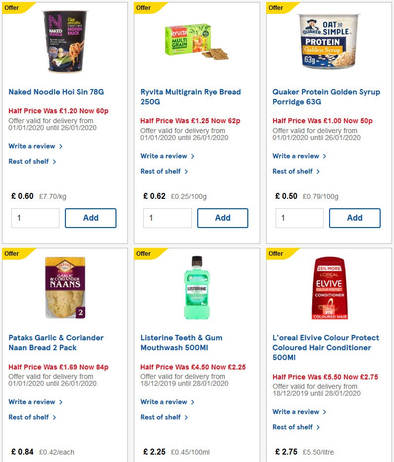 TESCO Offers from 15 January