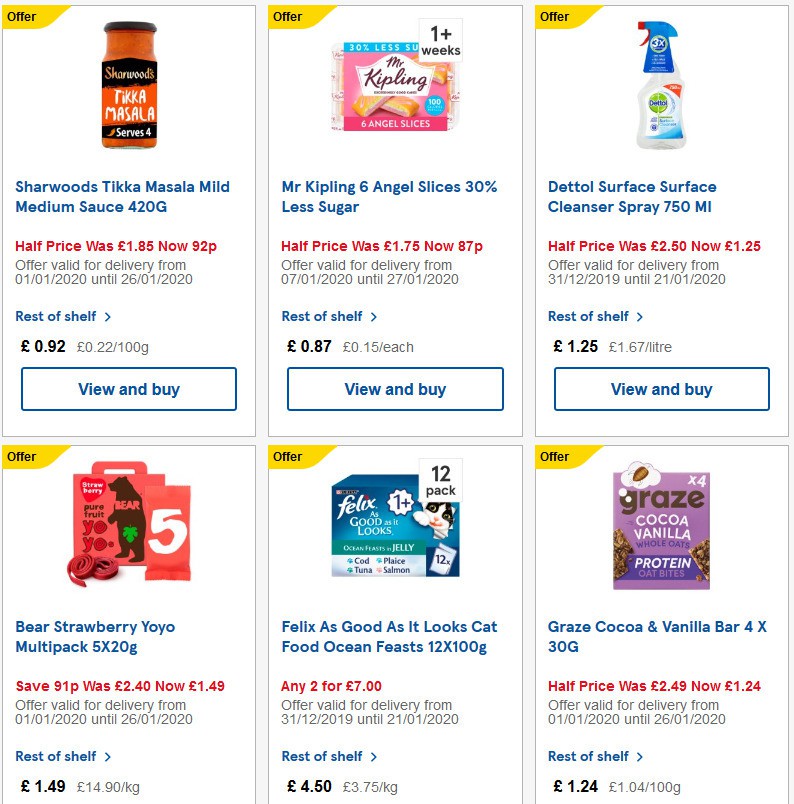TESCO Offers from 15 January
