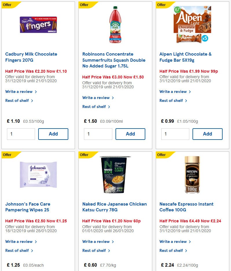 TESCO Offers from 15 January