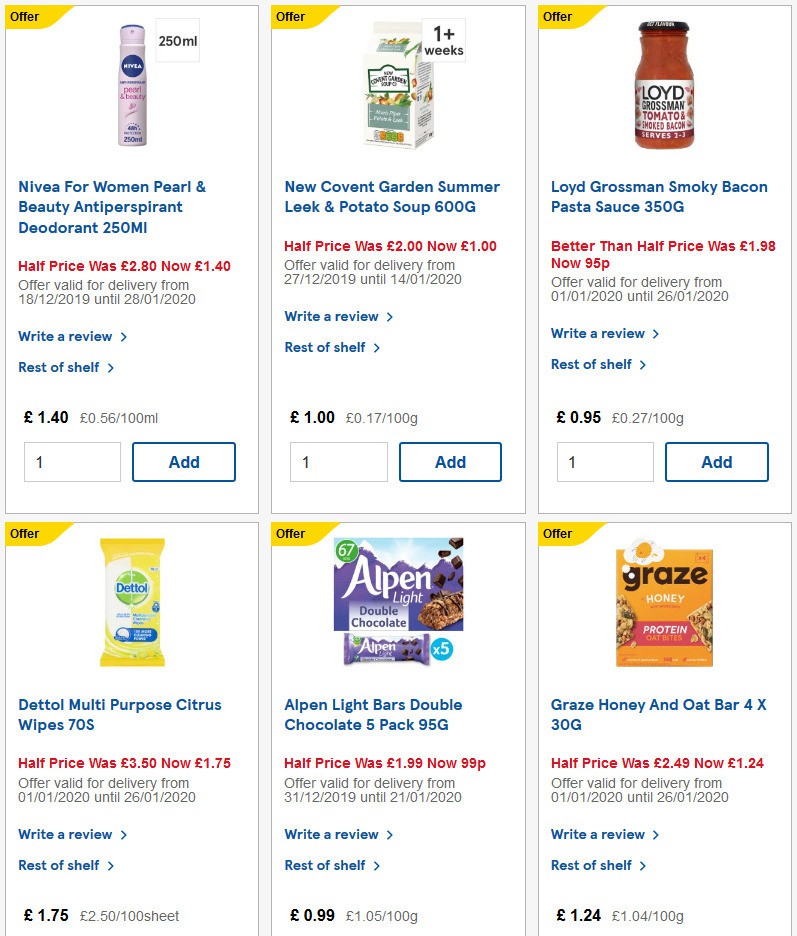 TESCO Offers from 15 January