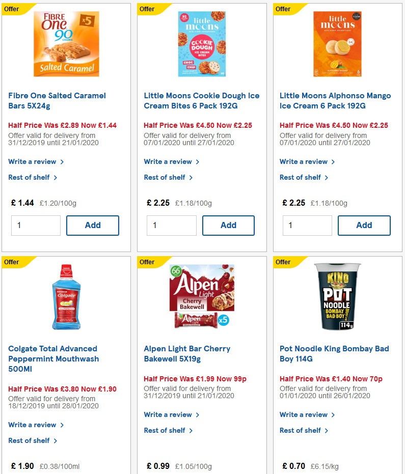 TESCO Offers from 15 January