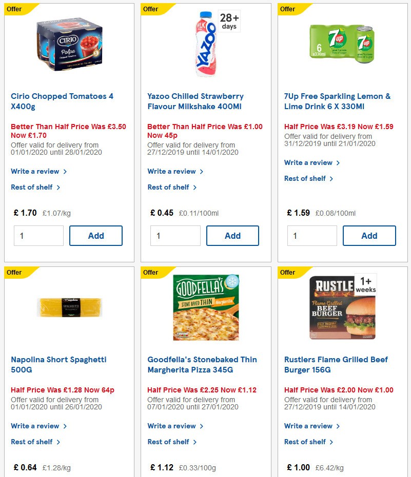 TESCO Offers from 15 January