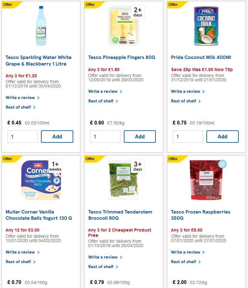 TESCO Offers from 22 January