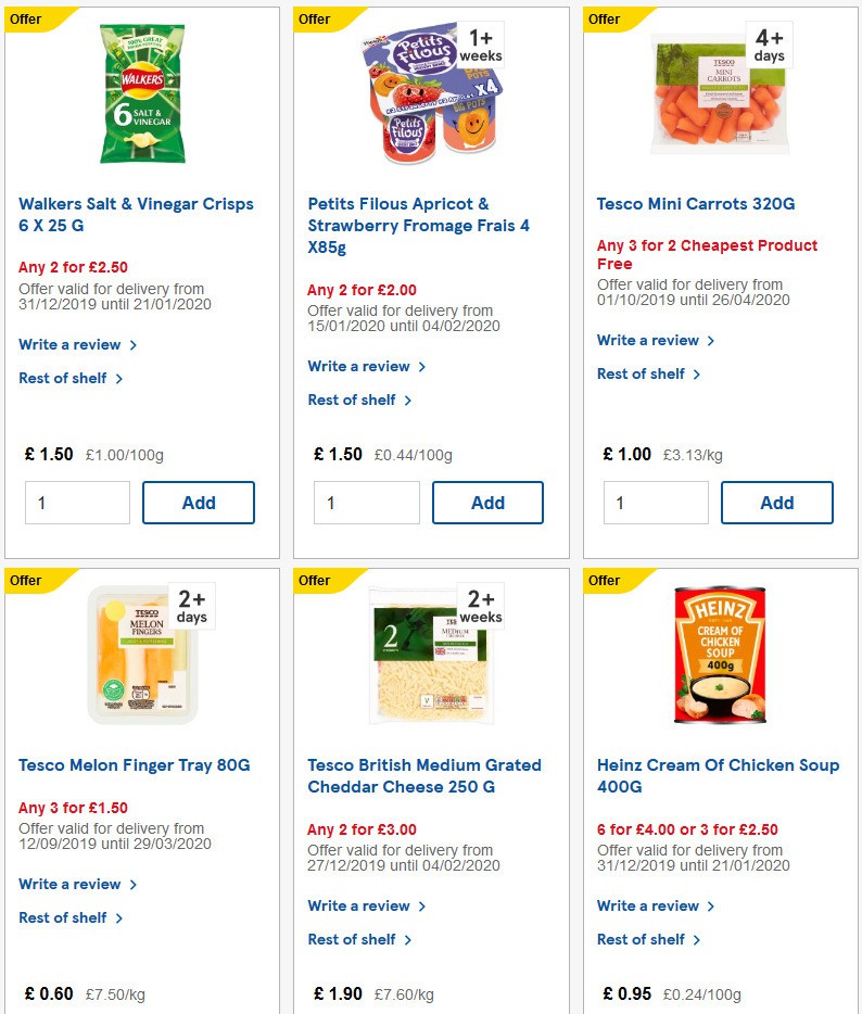 TESCO Offers from 22 January