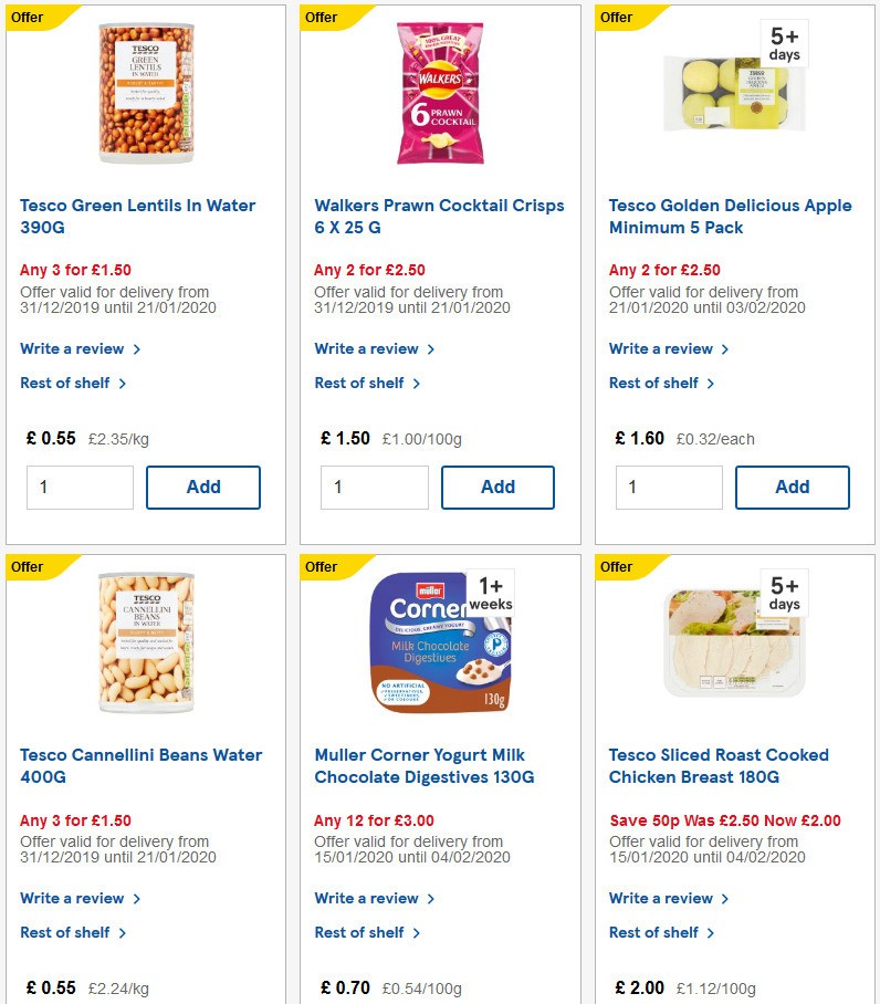 TESCO Offers from 22 January